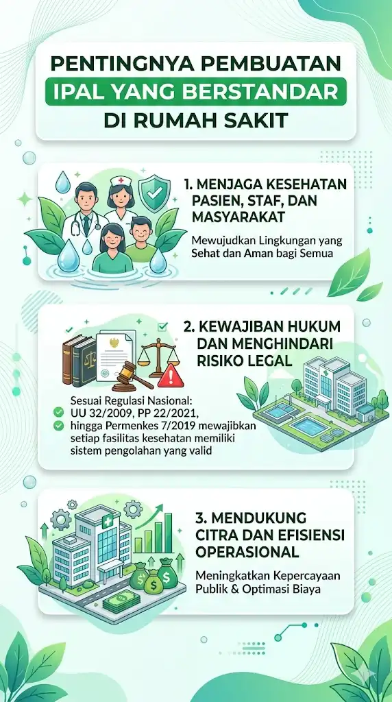 Jasa Pembuatan IPAL Rumah Sakit, Jasa Pembuatan STP Rumah Sakit, Jasa Pembuatan WTP , Jasa Pembuatan WWTP pentingnya IPAL rumah sakit